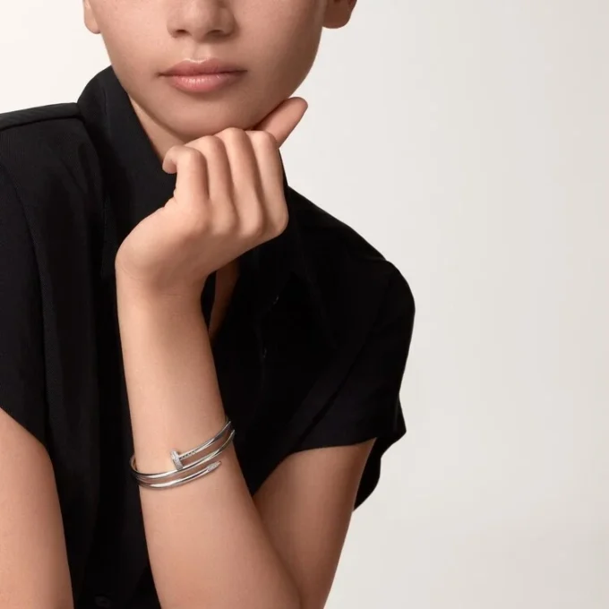 Pulseira Juste Un Clou, Dupla, Diamantes