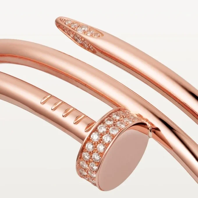 Pulseira Juste Un Clou, Dupla, Diamantes