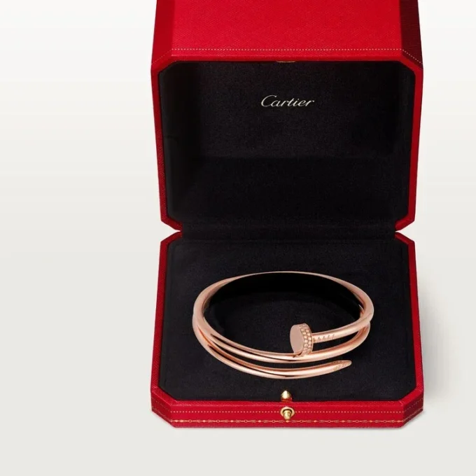 Pulseira Juste Un Clou, Dupla, Diamantes