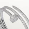Pulseira Juste Un Clou, Dupla, Meio Pavé