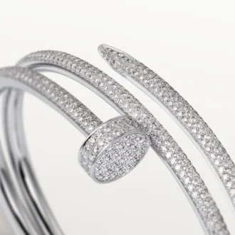 Pulseira Juste Un Clou, Dupla, Meio Pavé