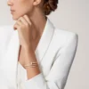 Pulseira Juste Un Clou, Dupla, Meio Pavé
