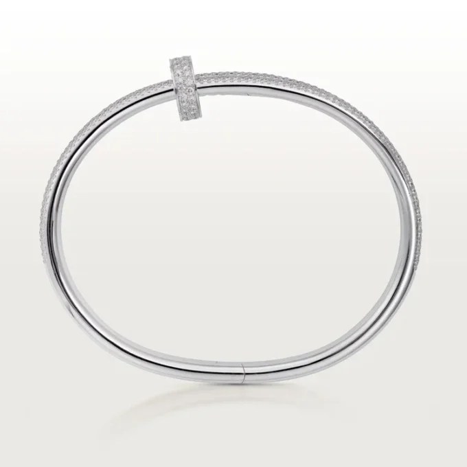 Pulseira Juste Un Clou, Dupla, Meio Pavé