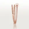 Pulseira Juste Un Clou, Dupla, Meio Pavé
