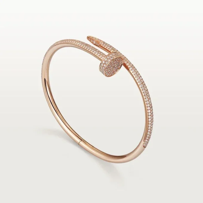 Pulseira Juste Un Clou, Modelo Clássico, Diamantes