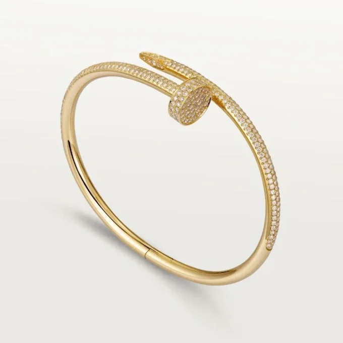 Pulseira Juste Un Clou, Modelo Clássico, Diamantes