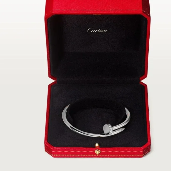 Pulseira Juste Un Clou, Modelo Clássico, Diamantes