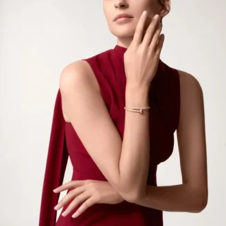 Pulseira Juste Un Clou, Modelo Clássico, Diamantes
