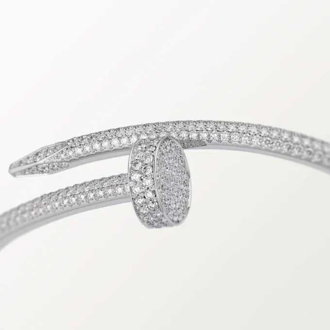 Pulseira Juste Un Clou, Modelo Clássico, Diamantes
