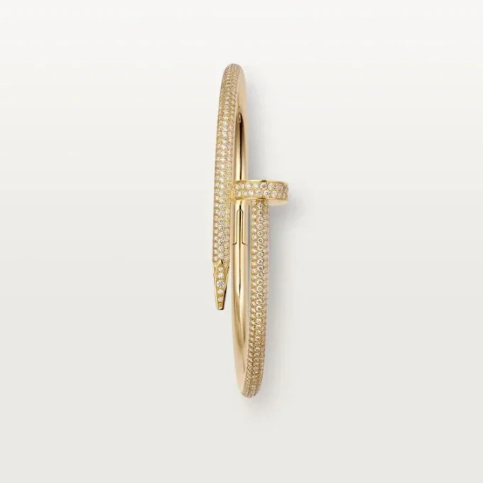 Pulseira Juste Un Clou, Modelo Clássico, Diamantes