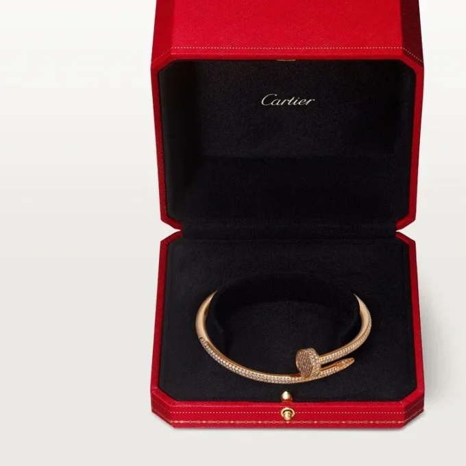 Pulseira Juste Un Clou, Modelo Clássico, Diamantes