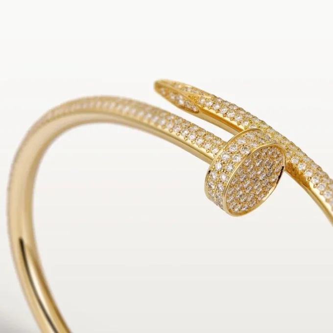 Pulseira Juste Un Clou, Modelo Clássico, Diamantes