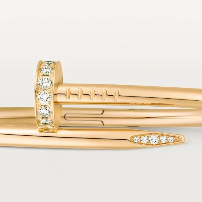 Pulseira Juste Un Clou, Modelo Clássico, Diamantes