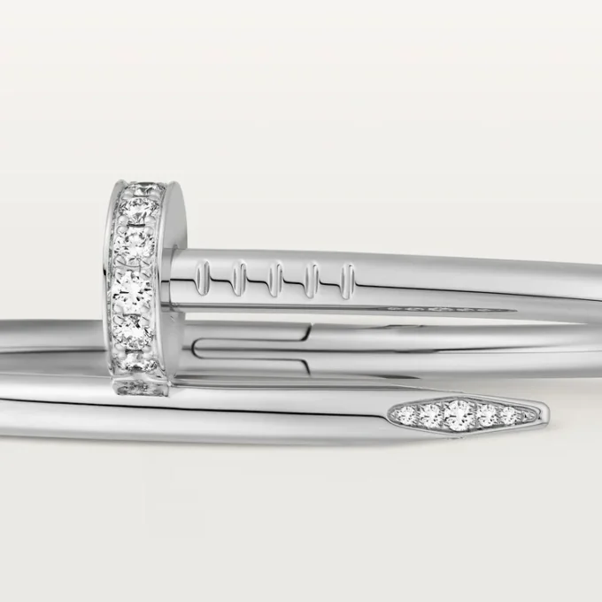 Pulseira Juste Un Clou, Modelo Clássico, Diamantes