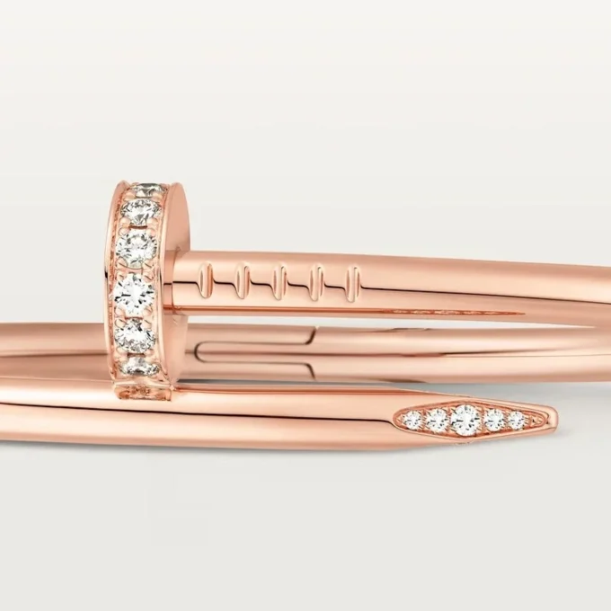 Pulseira Juste Un Clou, Modelo Clássico, Diamantes