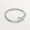 Pulseira Juste Un Clou, modelo grande, diamantes