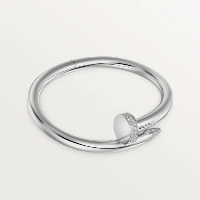 Pulseira Juste Un Clou, modelo grande, diamantes