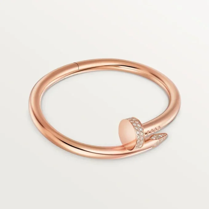 Pulseira Juste Un Clou, modelo grande, diamantes