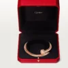 Pulseira Juste Un Clou, modelo grande, diamantes