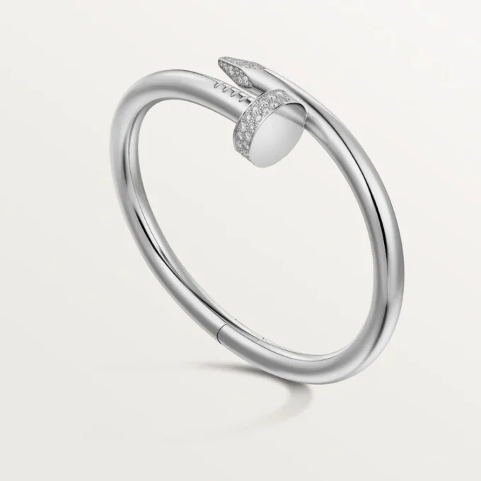 Pulseira Juste Un Clou, modelo grande, diamantes