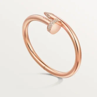 Pulseira Juste Un Clou, modelo grande, diamantes