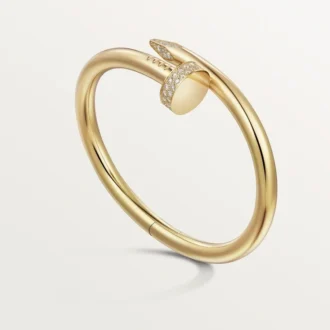 Pulseira Juste Un Clou, modelo grande, diamantes