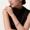Pulseira Juste Un Clou, modelo grande, diamantes