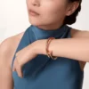 Pulseira Juste Un Clou, modelo grande, diamantes