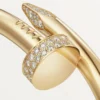Pulseira Juste Un Clou, modelo grande, diamantes