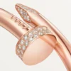 Pulseira Juste Un Clou, modelo grande, diamantes