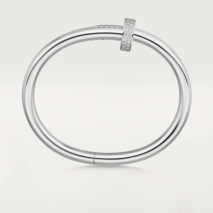 Pulseira Juste Un Clou, modelo grande, diamantes