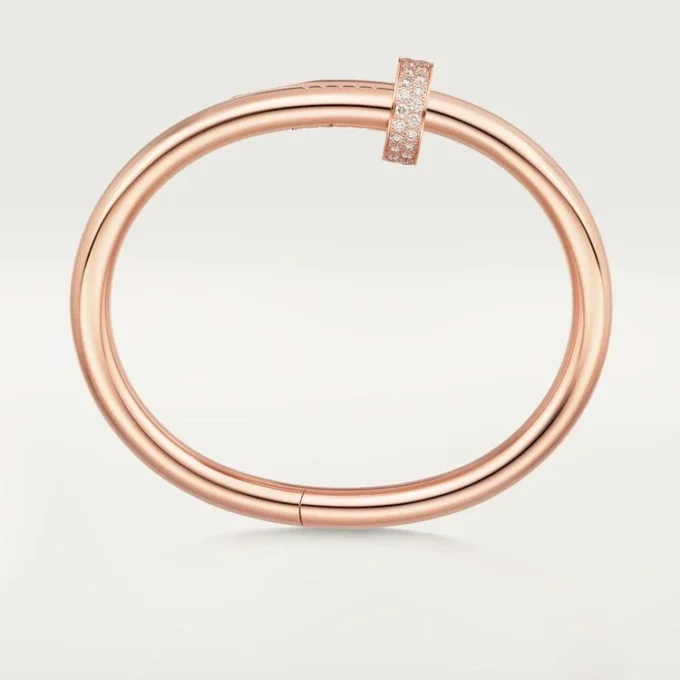 Pulseira Juste Un Clou, modelo grande, diamantes