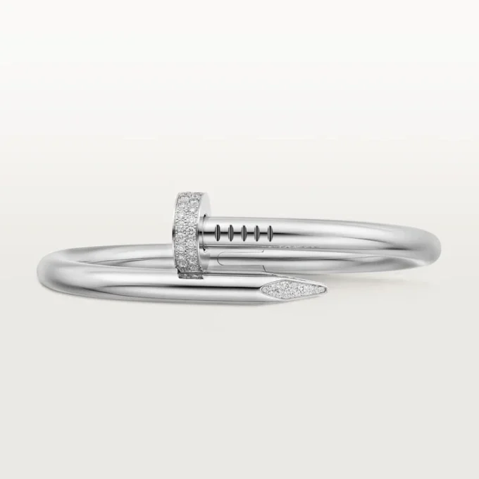 Pulseira Juste Un Clou, modelo grande, diamantes