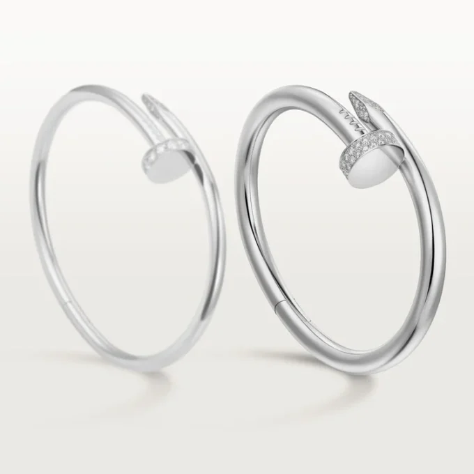 Pulseira Juste Un Clou, modelo grande, diamantes