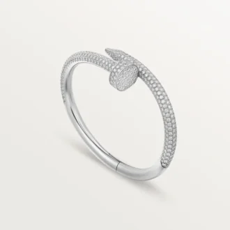 Pulseira Juste Un Clou, Modelo Grande, Meio Pavé