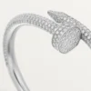 Pulseira Juste Un Clou, Modelo Grande, Meio Pavé