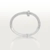 Pulseira Juste Un Clou, Modelo Grande, Meio Pavé