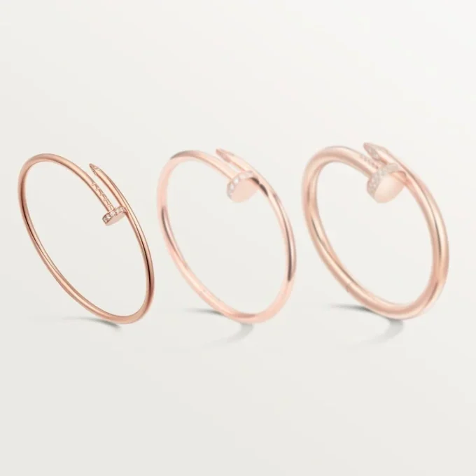 Pulseira Juste Un Clou, modelo pequeno, diamantes
