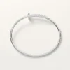 Pulseira Juste Un Clou, modelo pequeno, diamantes com cravação invertida