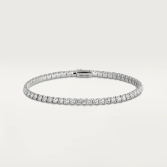 Pulseira Lignes Essentielles, diamantes em corte brilhante