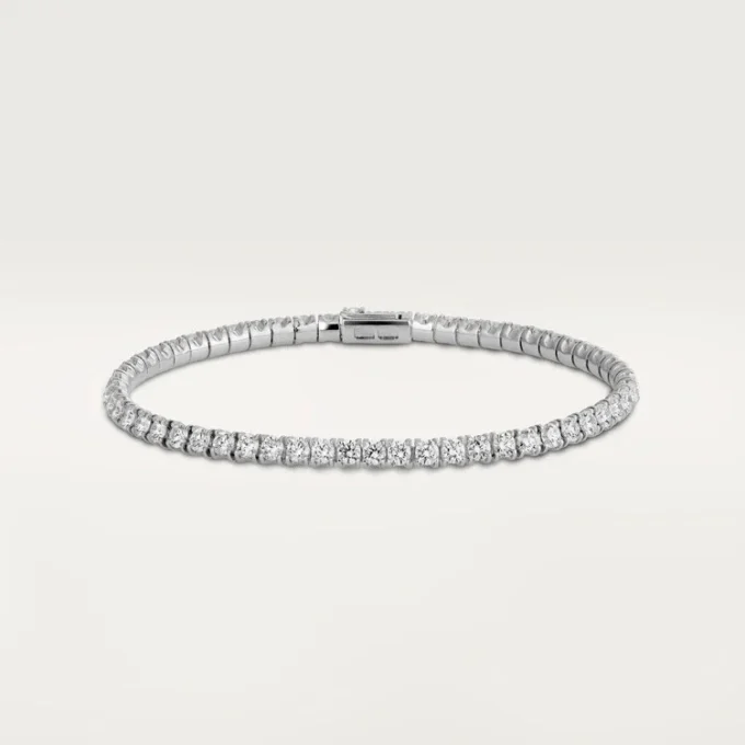 Pulseira Lignes Essentielles, diamantes em corte brilhante