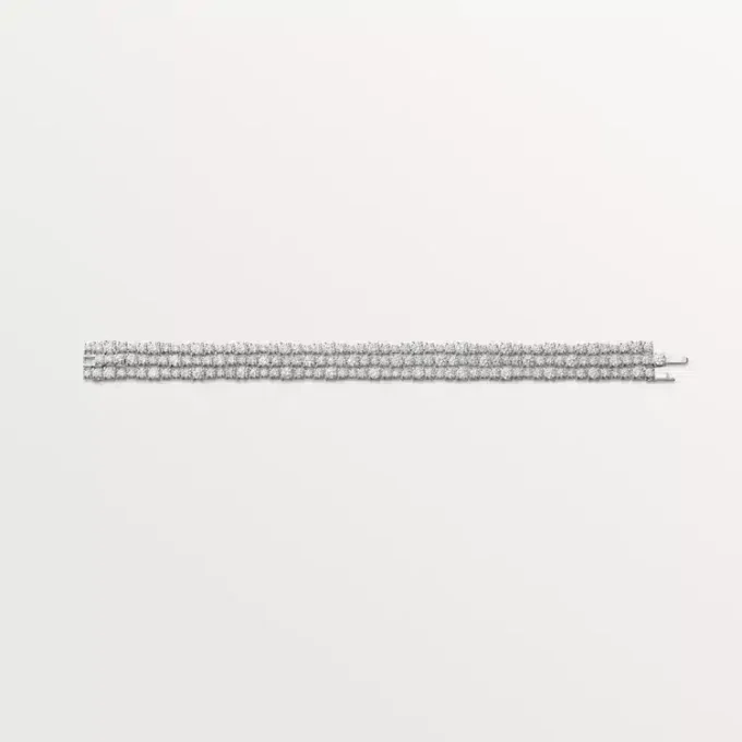 Pulseira Lignes Essentielles, diamantes em corte brilhante