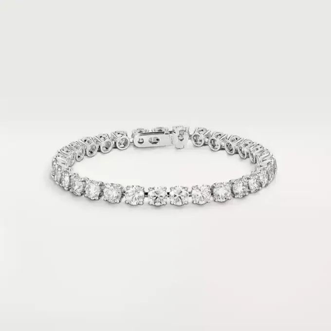 Pulseira Lignes Essentielles, diamantes em corte brilhante