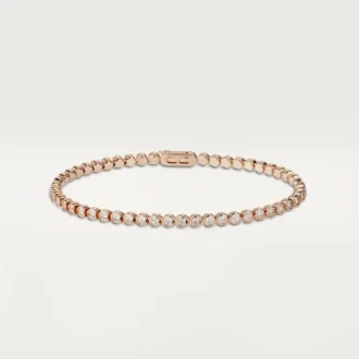 Pulseira Lignes Essentielles, diamantes em corte brilhante