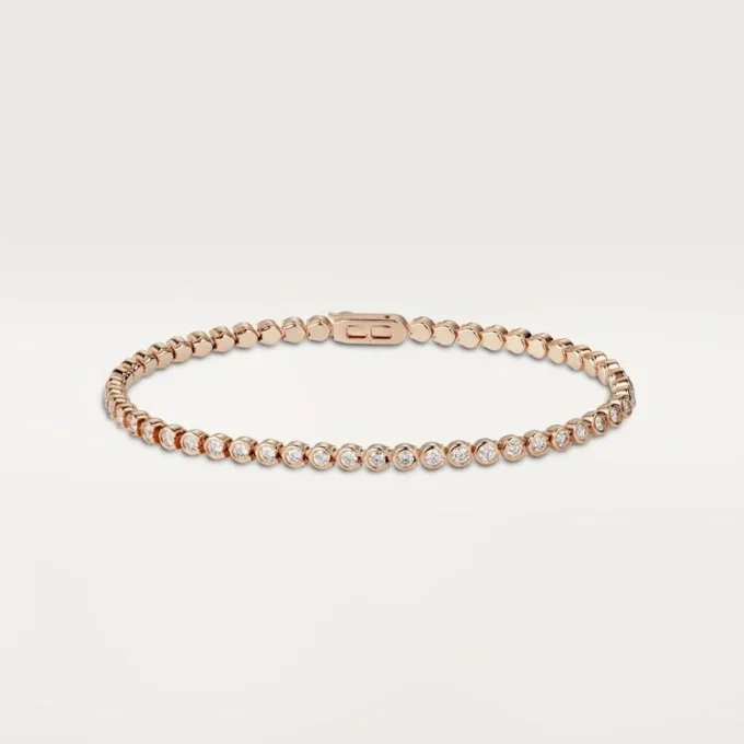 Pulseira Lignes Essentielles, diamantes em corte brilhante