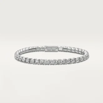 Pulseira Lignes Essentielles, diamantes em corte brilhante