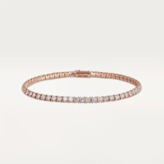 Pulseira Lignes Essentielles, diamantes em corte brilhante