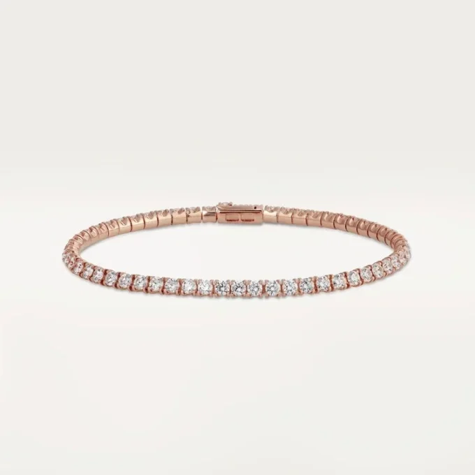 Pulseira Lignes Essentielles, diamantes em corte brilhante