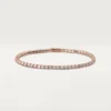 Pulseira Lignes Essentielles, diamantes em corte brilhante