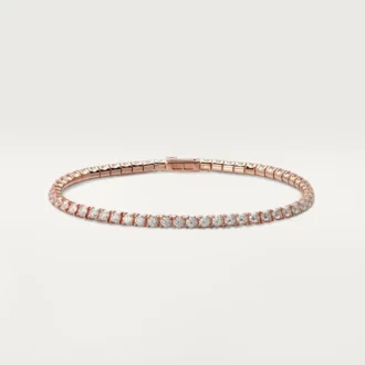 Pulseira Lignes Essentielles, diamantes em corte brilhante